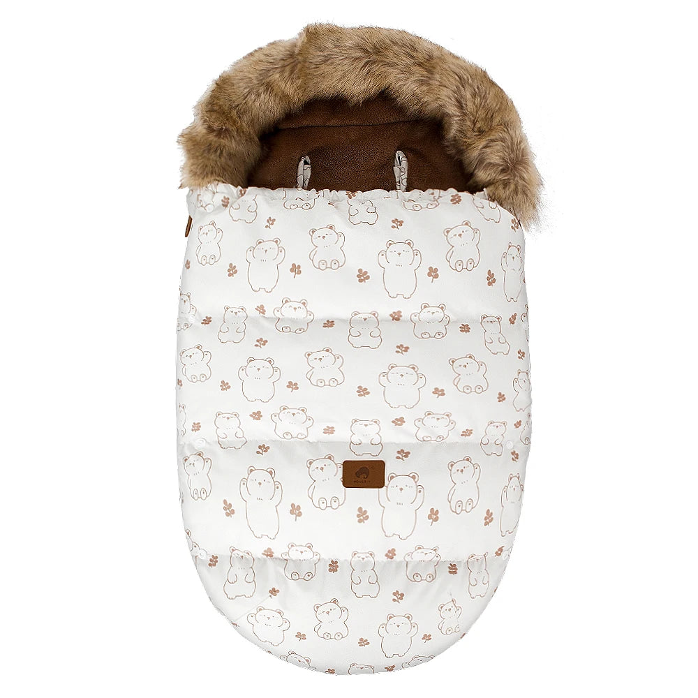 0-24Months Baby Carriage Sack Winter Warm Thicker Envelope For Discharge Stroller Footmuff Universal Pram Cover Accessories Maternitesolution