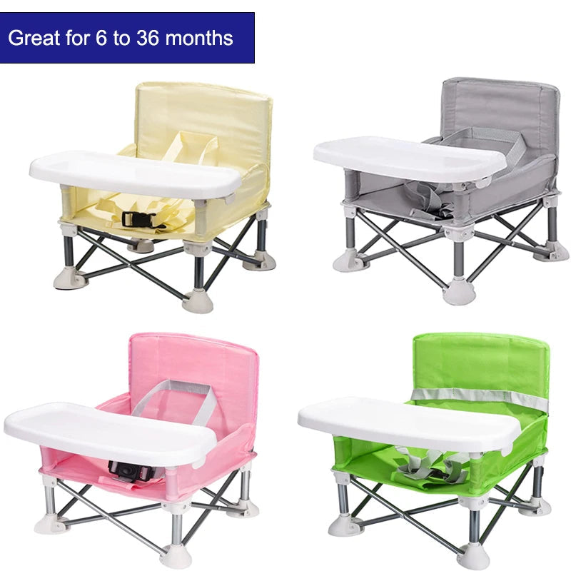Baby Furniture Supplies Booster Seat Dining Chair Portable Travel Folding Kids With Feeding Chair Outdoor Beach Seat Maternitesolution