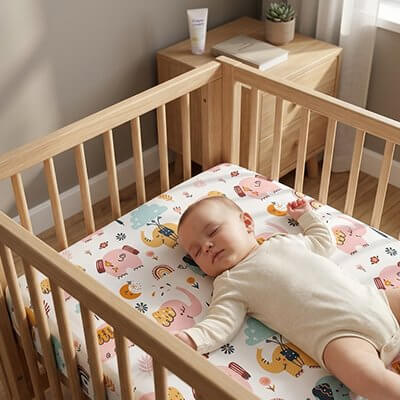 Drap housse pour lit bebe