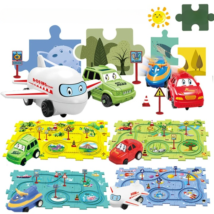 Jouet voiture électrique | Puzzle Railroad - Maternitesolution