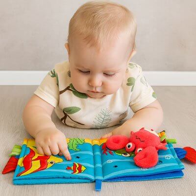 Livre bebe en tissus | Éveil Coloré - Maternitesolution