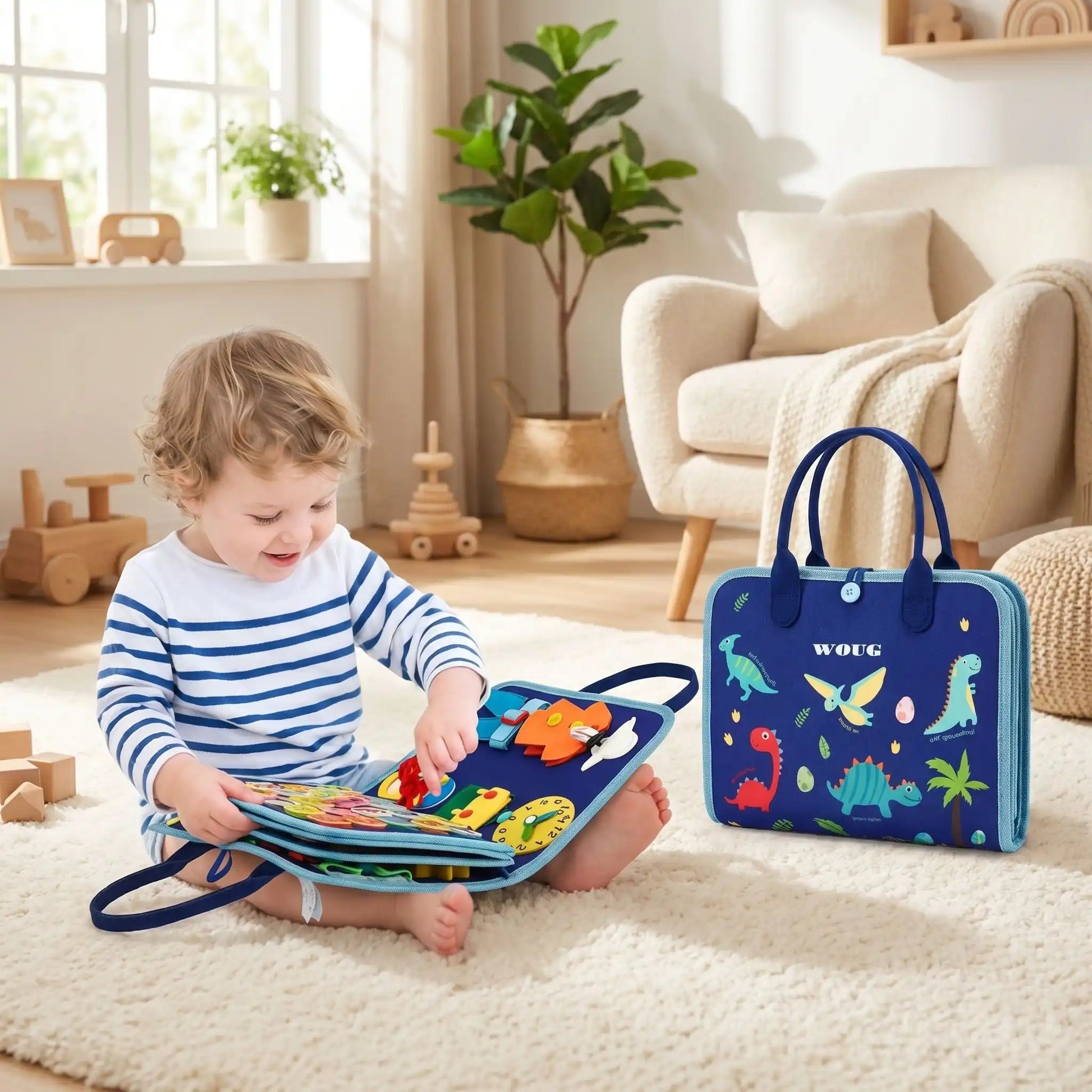 Livre Sensoriel Montessori |Activités bébé - Maternitesolution