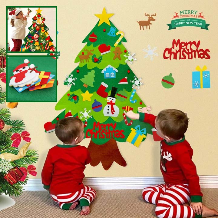 Sapin de noël en feutre |Kid Christmas Decoration™ - Maternitesolution