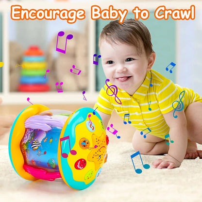 Baby Toys 1-3 Years Babies Ocean Light Rotary Projector Musical Toys Montessori Early Educational Sensory Toys for Toddler Gifts Maternitesolution