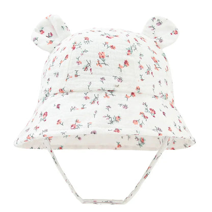 2022 New Autumn Baby Sun Hat Children Outdoor Rabbit Ear Beach Caps Boy Girl Panama Hat Unisex Beach Bucket Hats Bunny Hat Maternitesolution