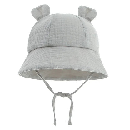 2022 New Autumn Baby Sun Hat Children Outdoor Rabbit Ear Beach Caps Boy Girl Panama Hat Unisex Beach Bucket Hats Bunny Hat Maternitesolution