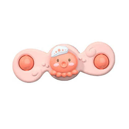 Montessori Baby Bath Toys For Boy Children Bathing Sucker Spinner Suction Cup Toy For Kids Funny Child Rattles Teether Maternitesolution