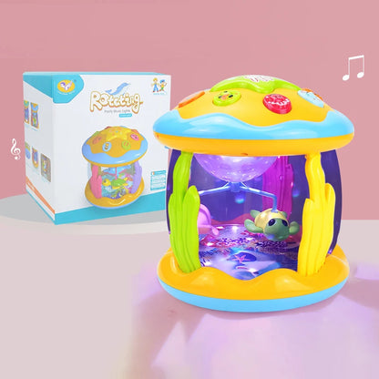 Baby Toys 1-3 Years Babies Ocean Light Rotary Projector Musical Toys Montessori Early Educational Sensory Toys for Toddler Gifts Maternitesolution
