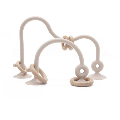 New Kids Wood Ring Soft Silicone Teether Toy Infant Teething Chewing Toy Baby Accessories Newborn Photography Baby Toys Maternitesolution
