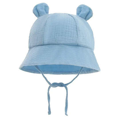 2022 New Autumn Baby Sun Hat Children Outdoor Rabbit Ear Beach Caps Boy Girl Panama Hat Unisex Beach Bucket Hats Bunny Hat Maternitesolution