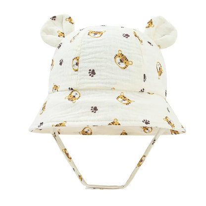 2022 New Autumn Baby Sun Hat Children Outdoor Rabbit Ear Beach Caps Boy Girl Panama Hat Unisex Beach Bucket Hats Bunny Hat Maternitesolution