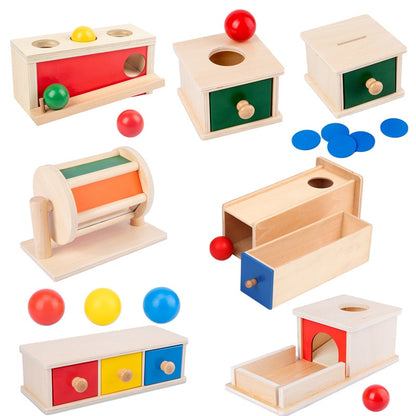 Jeu d'éveil en bois | Montessori Macaroon ™ - Maternitesolution