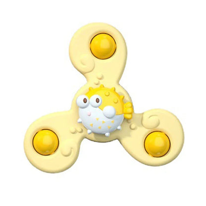 Montessori Baby Bath Toys For Boy Children Bathing Sucker Spinner Suction Cup Toy For Kids Funny Child Rattles Teether Maternitesolution