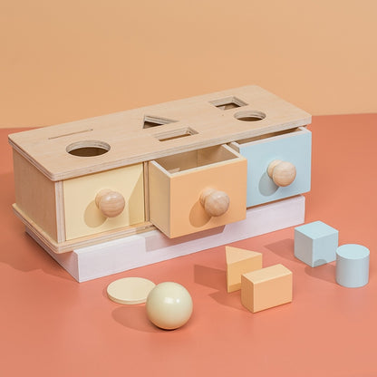 Jeu d'éveil en bois | Montessori Macaroon ™ - Maternitesolution