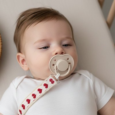 Attache tetine pastel colorée, cadeau naissance idéal pour jeunes parents