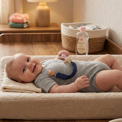 Attache tetine pratique vue de près, matériaux doux et sécurisés pour bébé