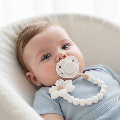 Attache tetine anti-perte, accessoire puériculture indispensable pour parents