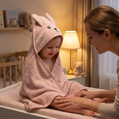 Cape de bain bébé- cape classique