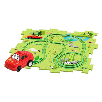 Jouet voiture électrique | Puzzle Railroad - Maternitesolution