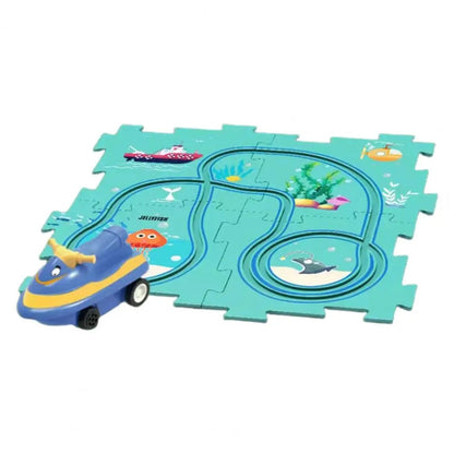Jouet voiture électrique | Puzzle Railroad - Maternitesolution