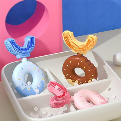 Brosse a dent bebe| Silicone 360° Douce - Maternitesolution