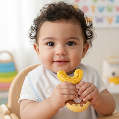 Brosse a dent bebe| Silicone 360° Douce - Maternitesolution