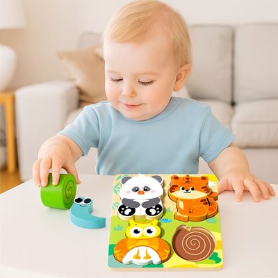 Puzzle bois | Éducatif 18-36 mois