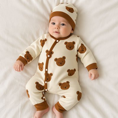 Barboteuse Ourson | Douceur Coton Maternitesolution
