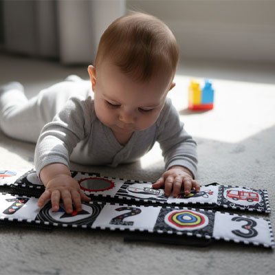 Livre bebe en tissus | Doudouciel Maternitesolution