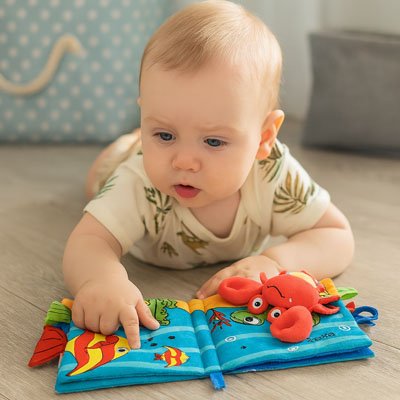 Livre bebe en tissus | Éveil Coloré