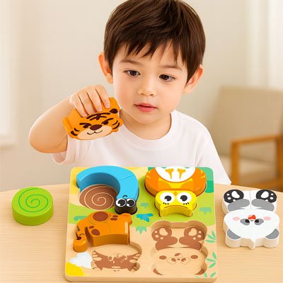 Puzzle bois | Éducatif 18-36 mois
