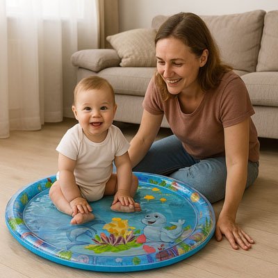 Tapis d'eau bébé -vert