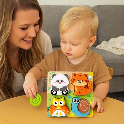 Puzzle bois | Éducatif 18-36 mois