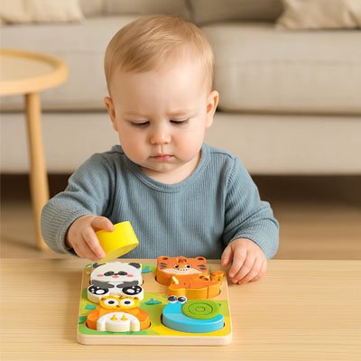 Puzzle bois | Éducatif 18-36 mois
