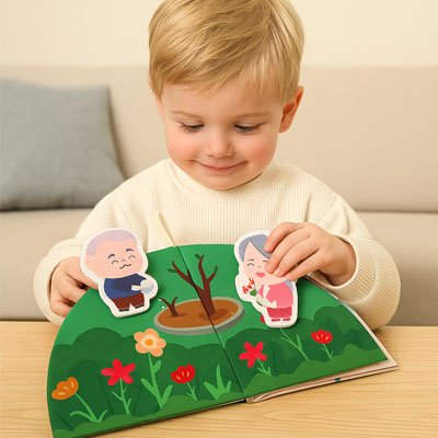 Livre bebe en tissus | Éveil Interactif