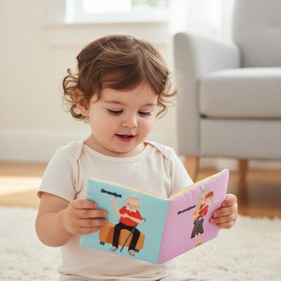 Livre bebe en tissus | Éveil Sensoriel