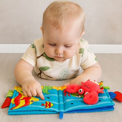 Livre bebe en tissus | Éveil Coloré