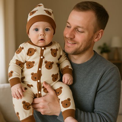 Barboteuse Ourson | Douceur Coton Maternitesolution