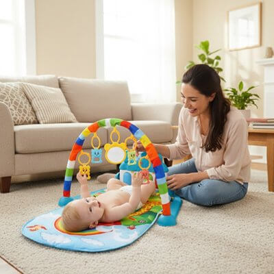 Tapis d'éveil bébé | Stimulant et Confortable - Maternitesolution
