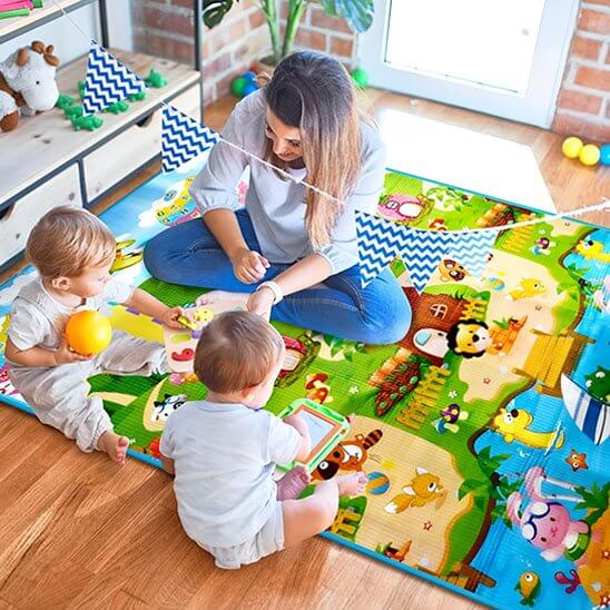 Tapis d'éveil bébé | Développement Moteur - Maternitesolution