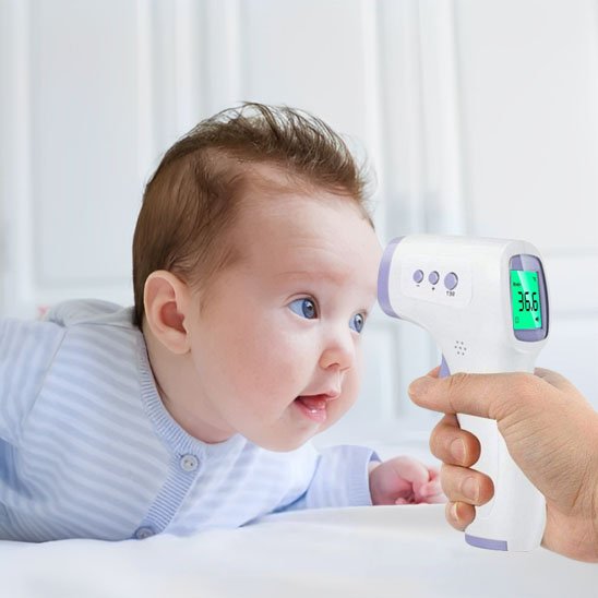 Thermomètre frontal infrarouge sans contact | PrecisTemp Maternitesolution