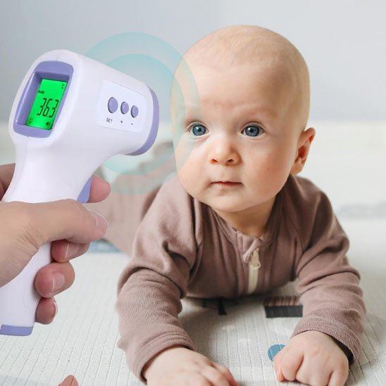 Thermomètre frontal infrarouge sans contact | PrecisTemp Maternitesolution