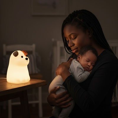 Veilleuse bébé | Adaptative 7 couleurs Maternitesolution